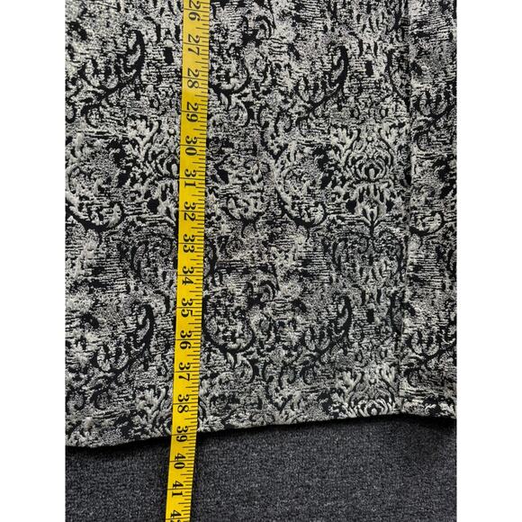 Chico's Jacket Tunic Womens Size 3 US XL Black Gold Button Front Oversized - Picture 5 of 6